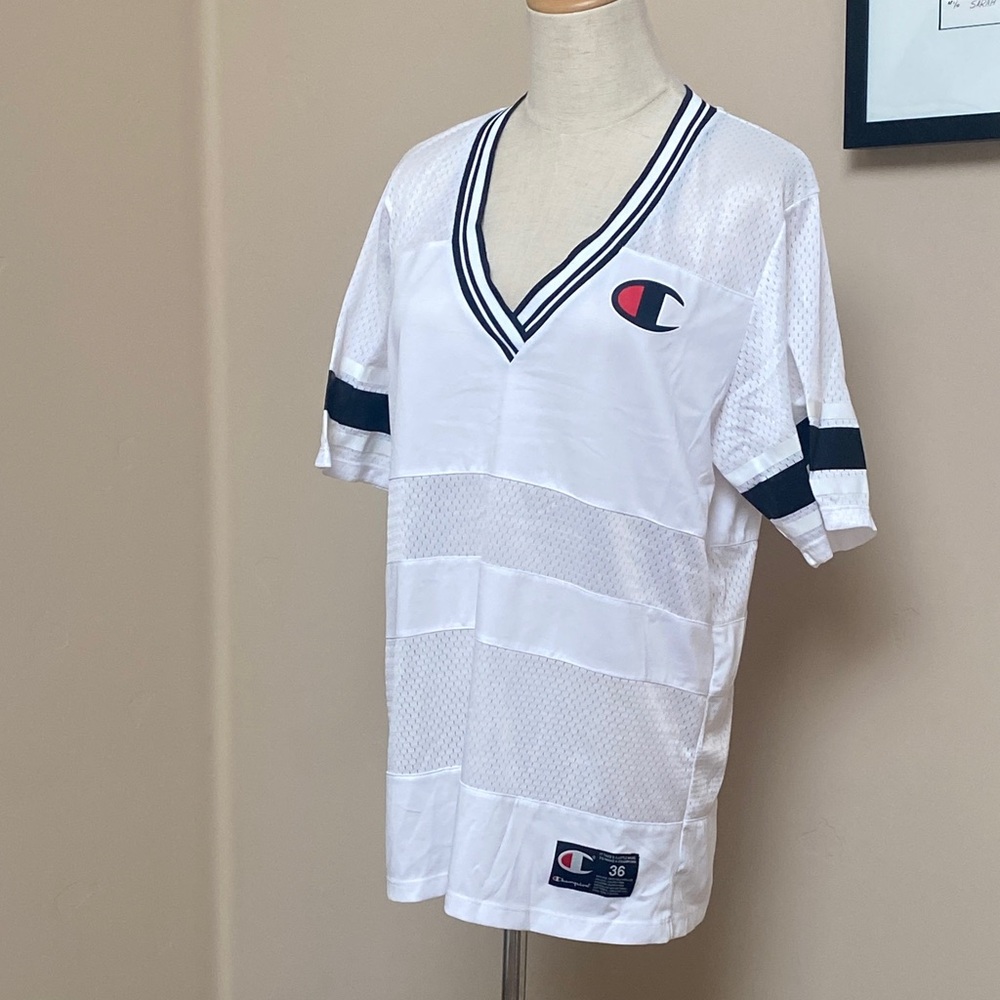 Champion White and Black Mesh Men's Jersey